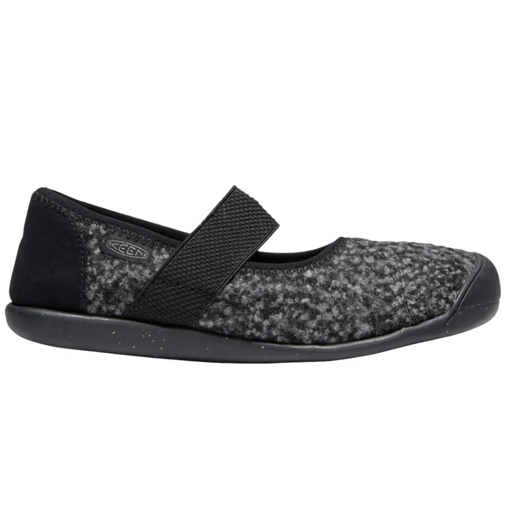 Keen Sienna MJ‎ Wool Shoe, Women's Size 7.5, Black And Gray, Mary Jane